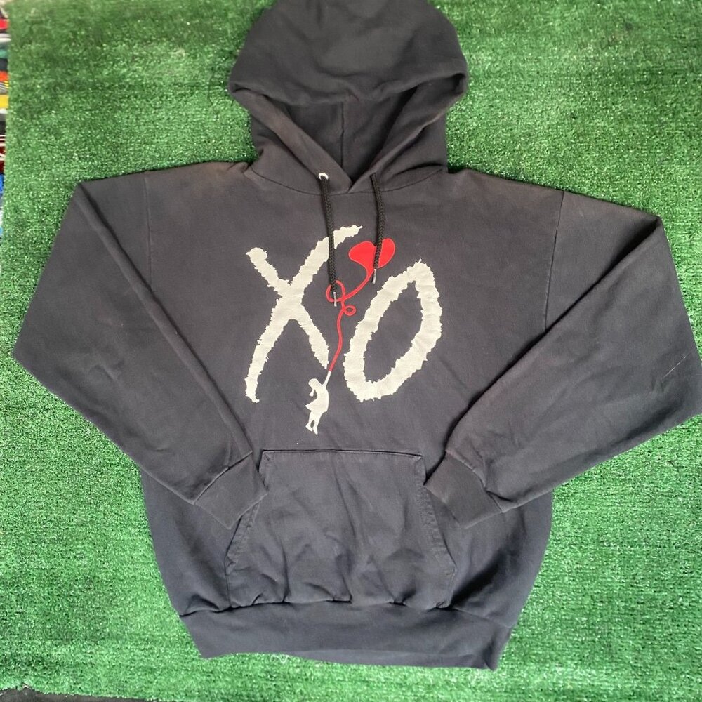 XO The Weeknd Balloon Logo Hoodie Sweatshirt Black M Streetwear